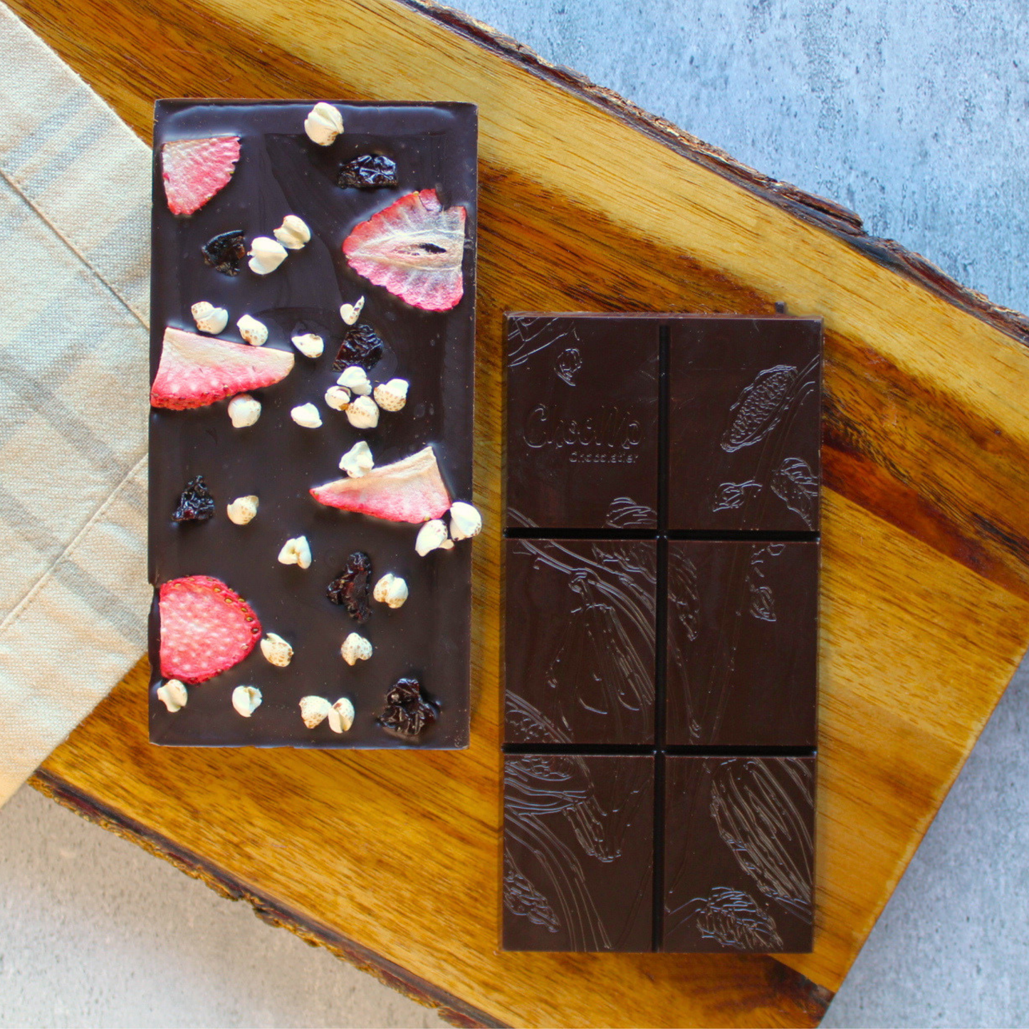 Dark Chocolate Strawberry Bar