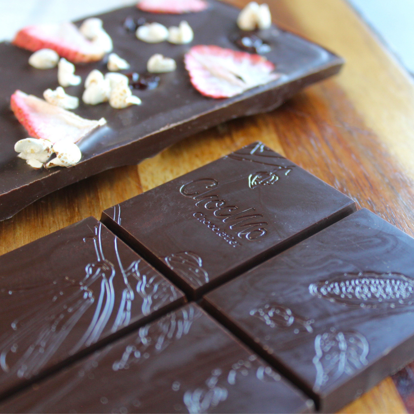 Dark Chocolate Strawberry Bar