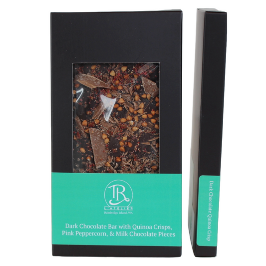 Dark Chocolate Pink Peppercorn & Quinoa Crisp Bar